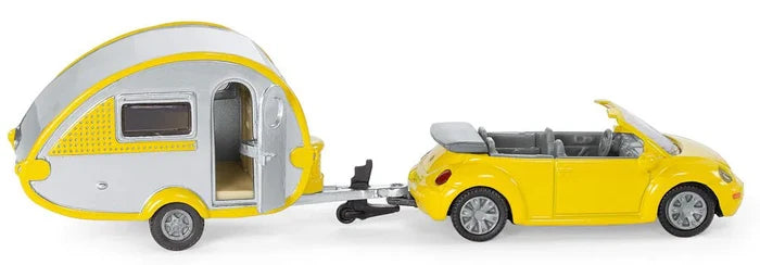Siku Die Cast Car With Trailer Caravan