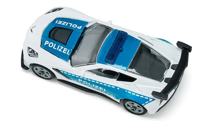 Siku Die Cast Chevrolet Corvette Zr1 Police