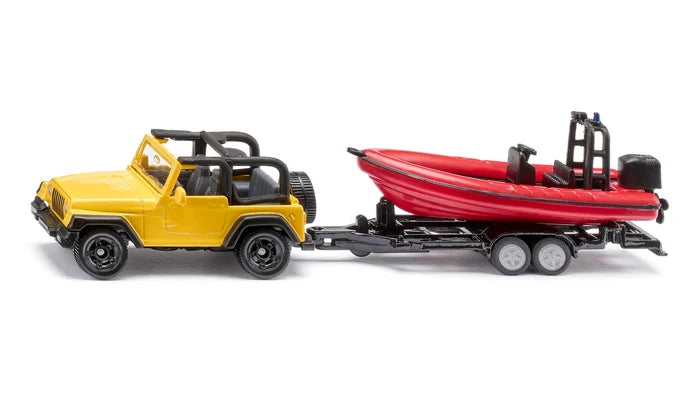 Siku Die Cast Jeep With Boat
