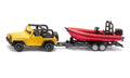 Siku Die Cast Jeep With Boat