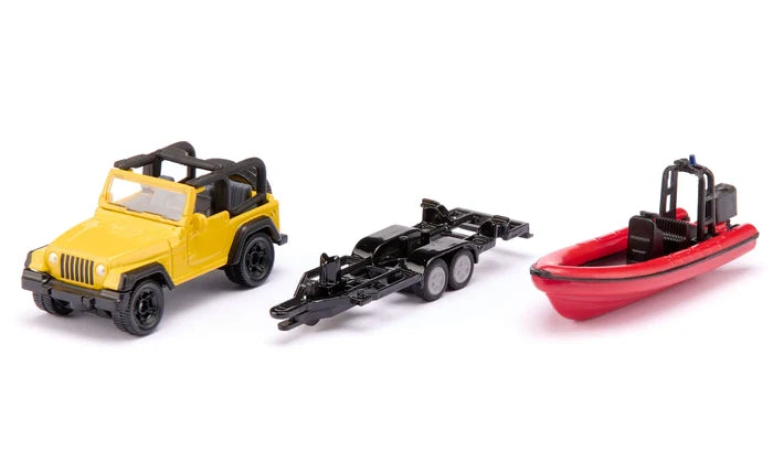 Siku Die Cast Jeep With Boat