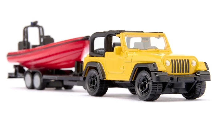 Siku Die Cast Jeep With Boat