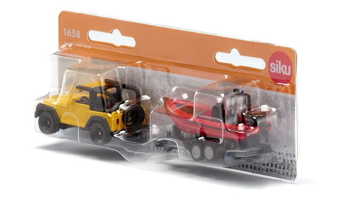 Siku Die Cast Jeep With Boat