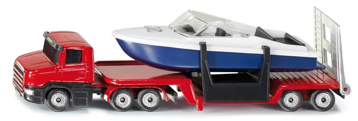 Siku Die Cast Low Loader With Boat