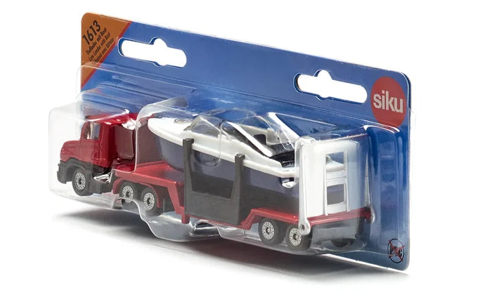 Siku Die Cast Low Loader With Boat
