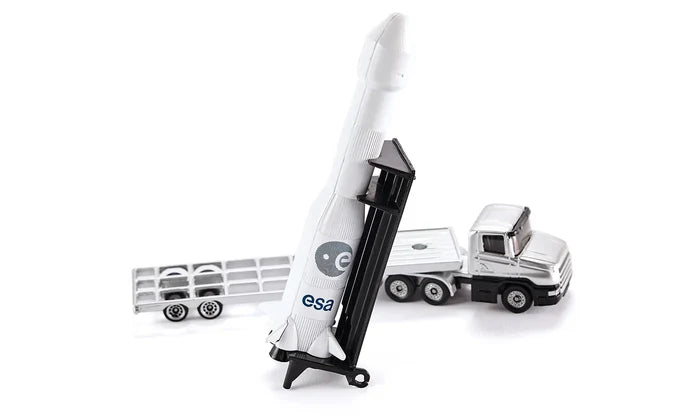 Siku Die Cast Low Loader With Rocket