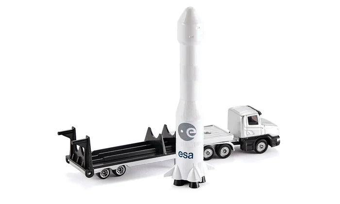 Siku Die Cast Low Loader With Rocket
