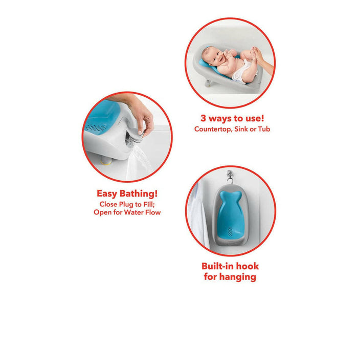 Moby Recline & Rinse Bather Blue By Skip Hop.