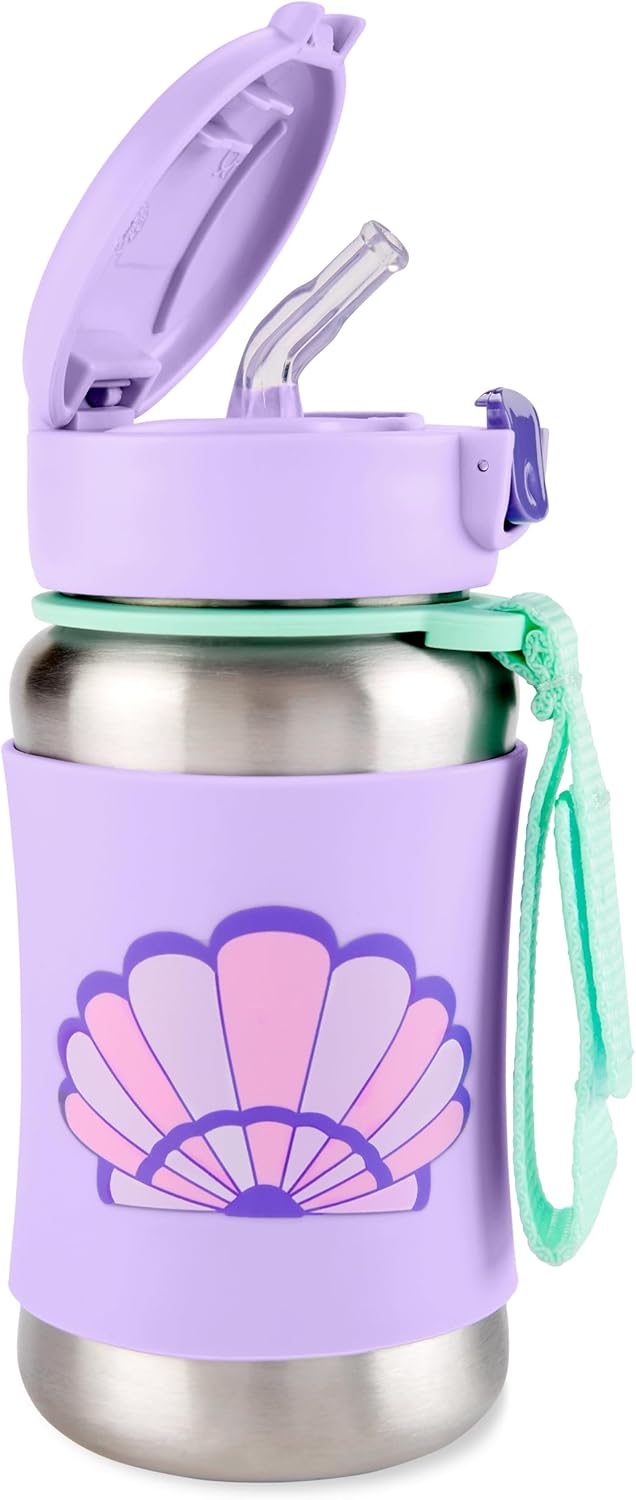 Skip Hop Spark Style Stainless Steel Straw Bottle