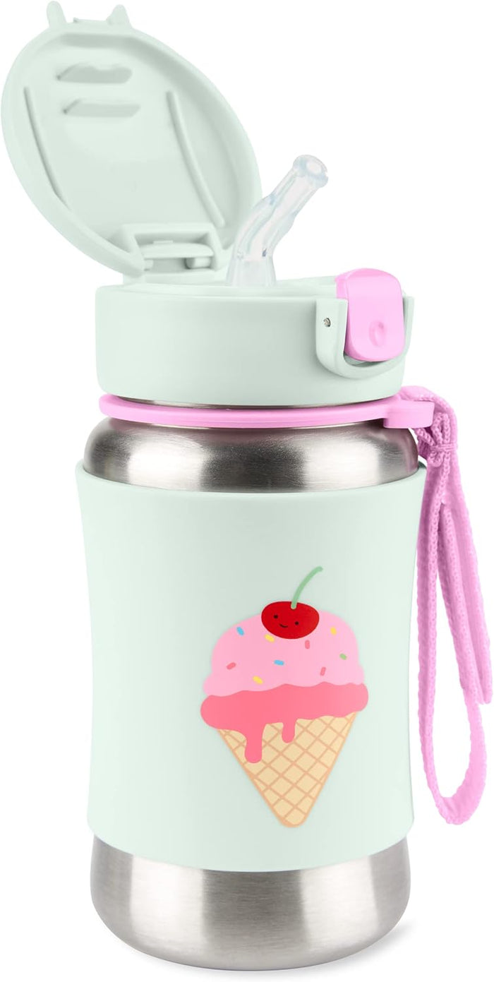 Skip Hop Spark Style Stainless Steel Straw Bottle