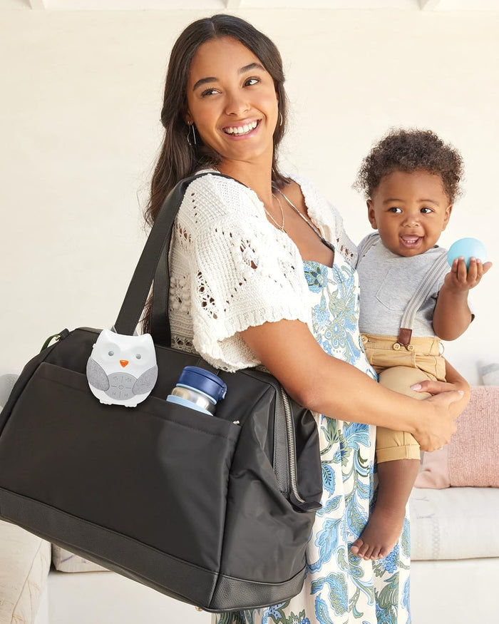 Skip Hop Stroll & Go Portable Baby Soother Owl (White Grey)