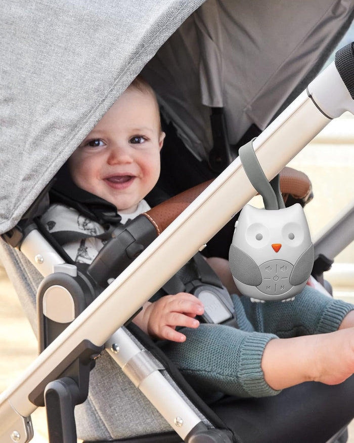 Skip Hop Stroll & Go Portable Baby Soother Owl (White Grey)