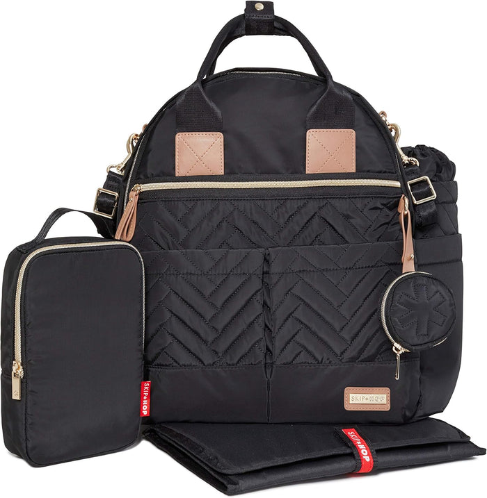 Skip Hop Suite 6 Piece Backpack Set (Black)