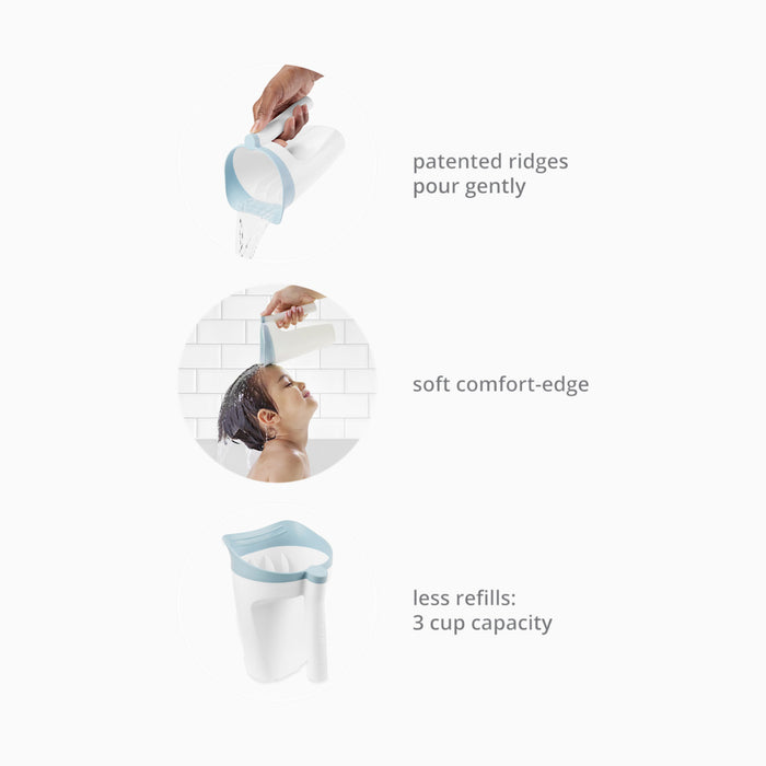 Skip Hop Wave 4 In 1 Bath Tub + Wave Rinser White