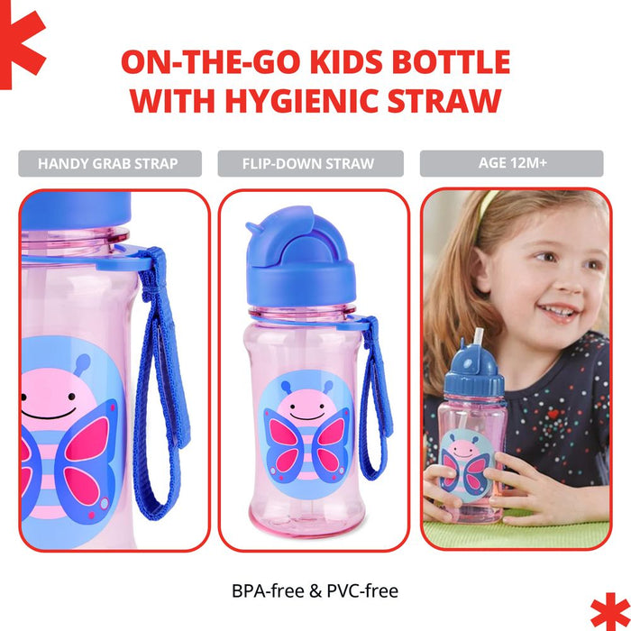 Skip Hop Zoo Tritan Straw Bottle (355ml)