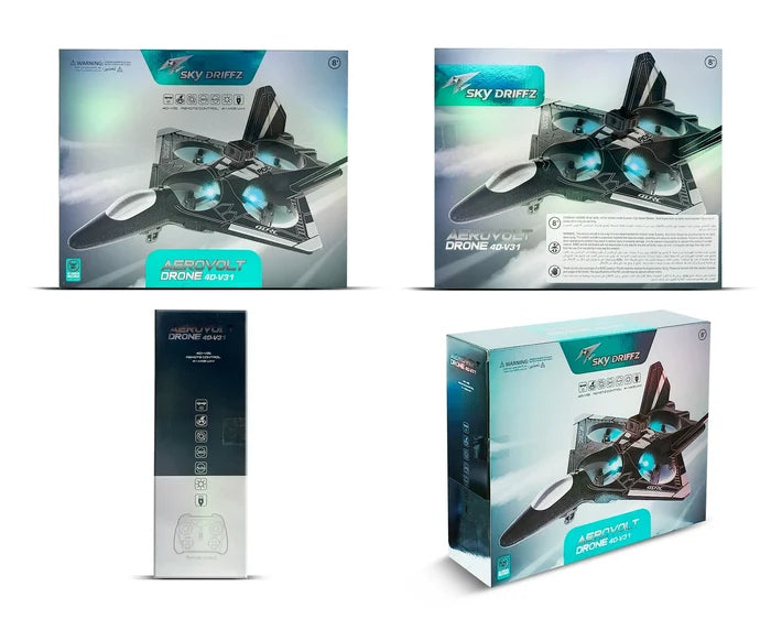 Sky Driffz Aerovolt Drone 4D-V31 – 2.4G RC Drone with Obstacle Avoidance