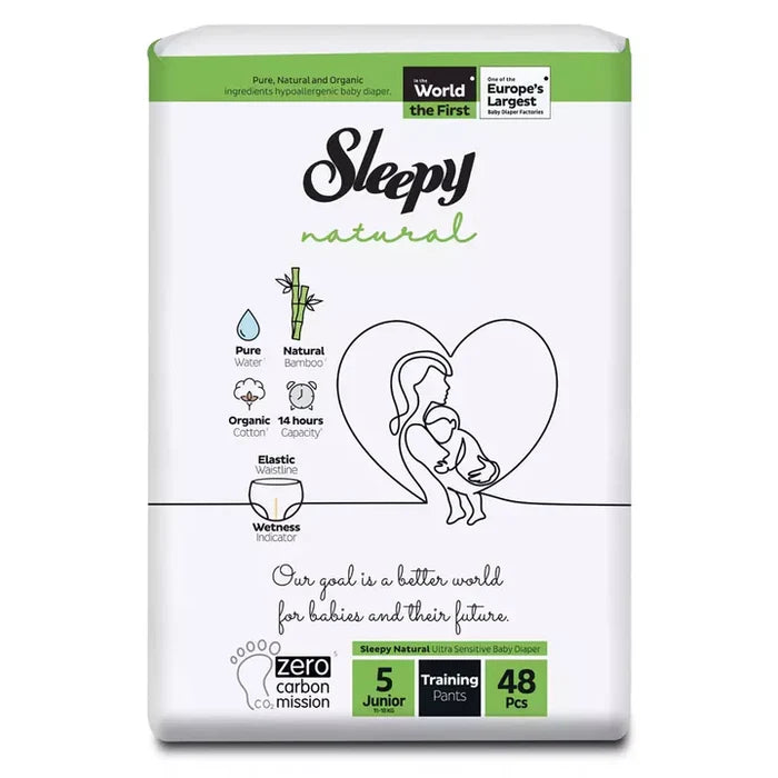 Sleepy Natural Pants-Size 5 Pack of 3