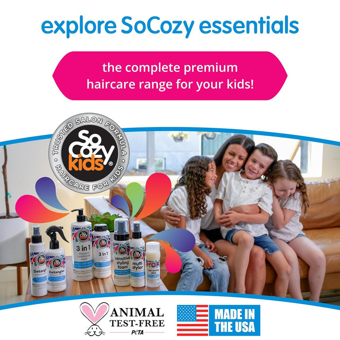 So Cozy Kids Multi Styler, Styling Hair Spray for Kids, Safe for Everyday Use (5.2 Fl Oz).