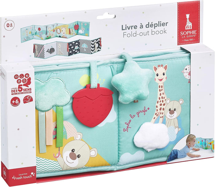Sophie La Girafe Foldable Soft Sensory Baby Book