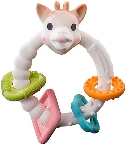 Sophie La Girafe Multitextured Teether Colo'Rings So'Pure Gift Box Multicolour