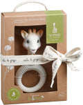 Sophie La Girafe Ring Teether So'Pure Natural Rubber Gift Box Brown & White