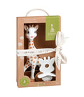 Sophie La Girafe Teether & Natural Teether Set So'Pure Natural Rubber Gift Set Brown & White - Pack of 2