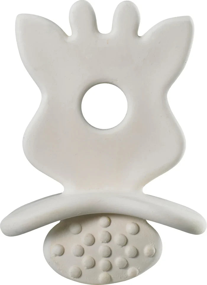 Sophie La Girafe Teether & Natural Teether Set So'Pure Natural Rubber Gift Set Brown & White - Pack of 2