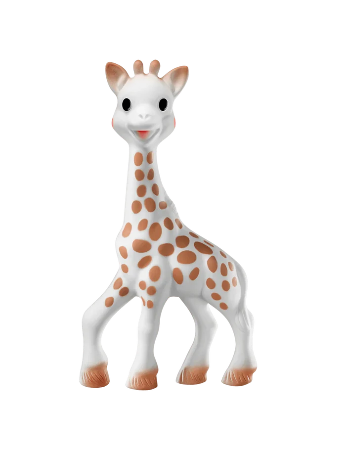 Sophie La Girafe Teether & Natural Teether Set So'Pure Natural Rubber Gift Set Brown & White - Pack of 2