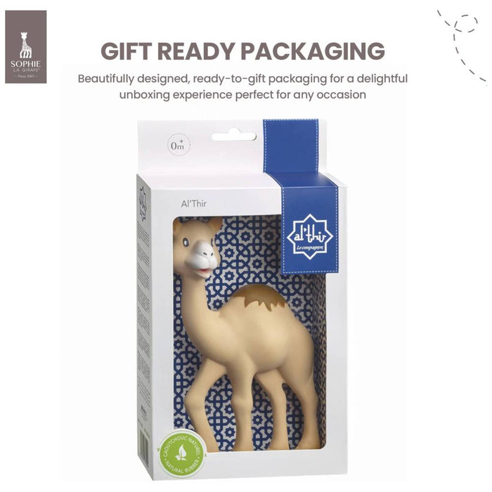 Sophie La Girafe Teether Toy Al'Thir The Camel Il Etait Une Fois Natural Rubber Brown