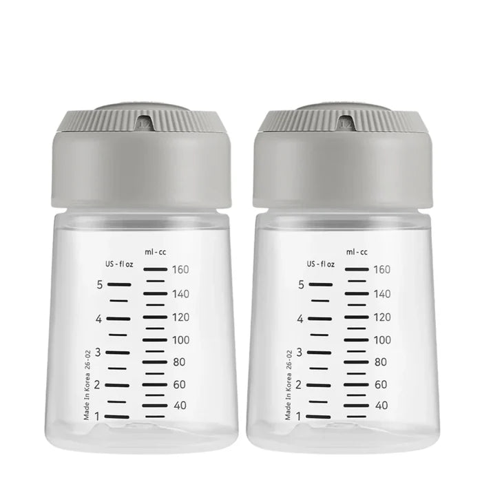 Spectra Breast Milk Storage Wide Neck Bottle with Airtight Cap Pair.
