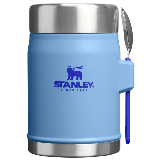 Stanley Classic Legendary Food Jar + Spork Spork (Blue Sky,414ml)