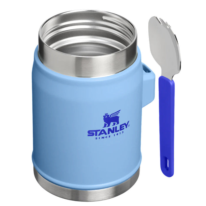 Stanley Classic Legendary Food Jar + Spork Spork (Blue Sky,414ml)