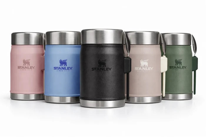 Stanley Classic Legendary Food Jar + Spork Spork (Blue Sky,414ml)