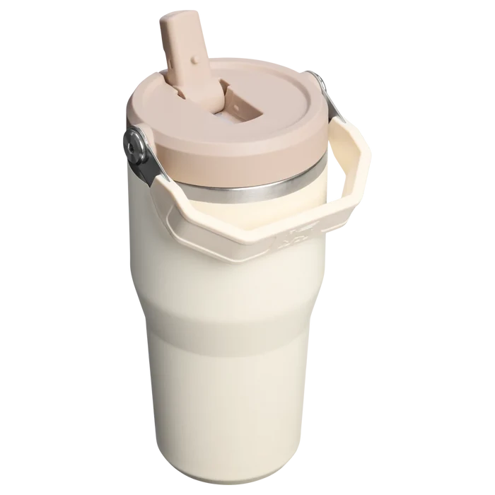 Stanley Ice Flow Flip Straw Tumbler (Cream, 590ml)