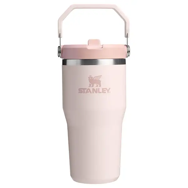 Stanley Ice Flow Flip Straw Tumbler (Rose Quartz, 590ml)
