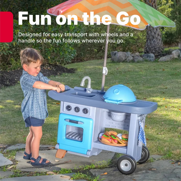 Step2 Grill & Go Bbq Cart With Umbrella