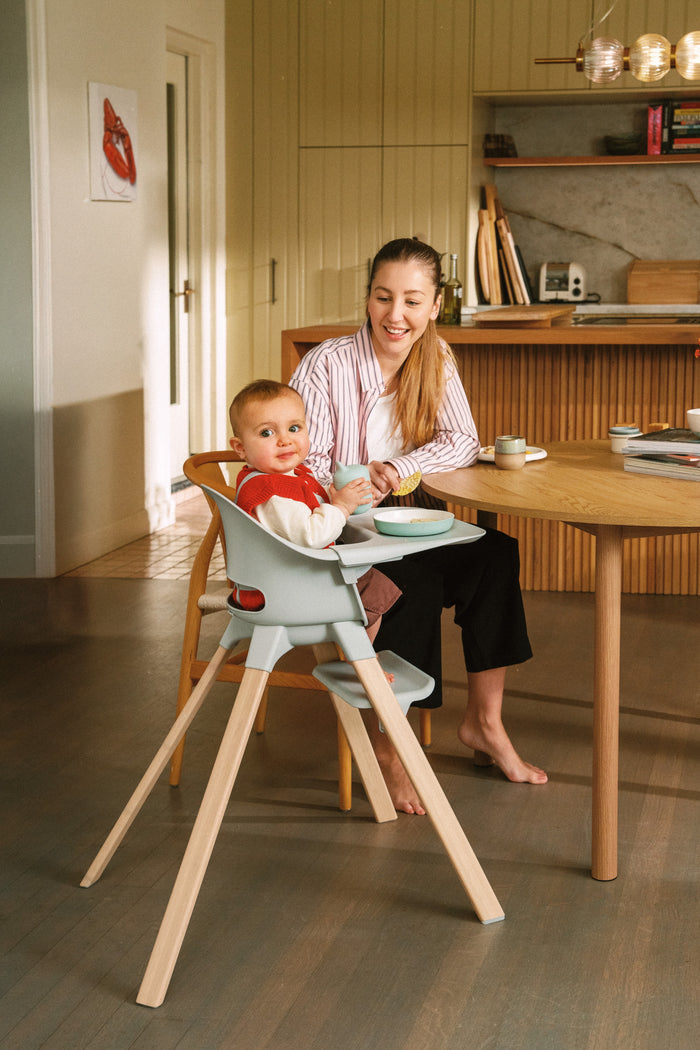 Stokke Clikk High Chair Bamboo Legs Cloud Grey