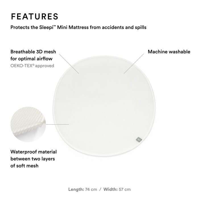 Stokke Sleepi Mini Protection Sheet White