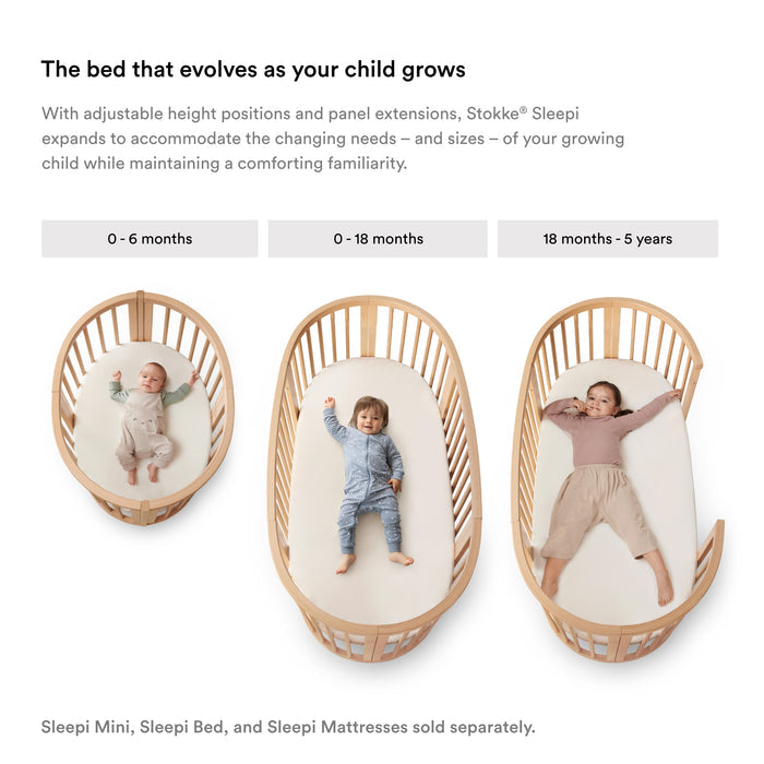 Stokke Sleepi Mini Protection Sheet White