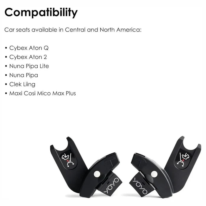 Stokke YOYO3 Car Seat Adapters (Black)