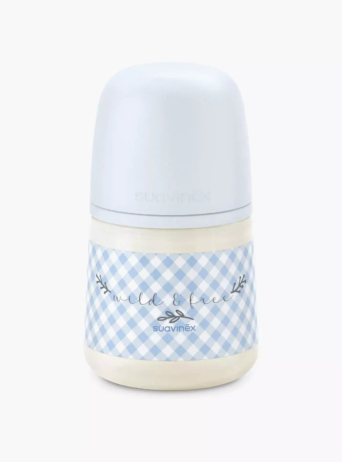 Suavinex Polypropylene Silicone Feeding Bottle (Wild & Free, 150ml)