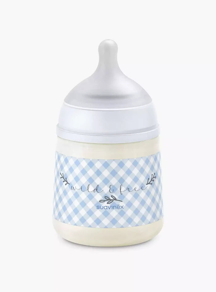 Suavinex Polypropylene Silicone Feeding Bottle (Wild & Free, 150ml)