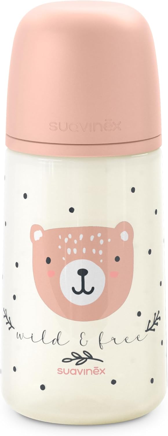 Suavinex Polypropylene Silicone Feeding Bottle (Wild & Free, 270ml)