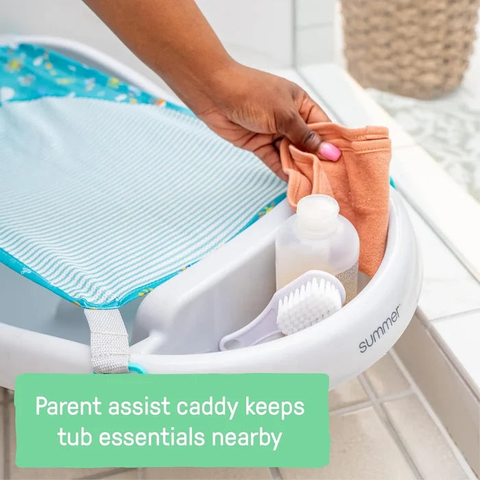 Summer Infant Comfy Clean Deluxe Newborn to Toddler Baby Bathtub (0-24 Months)
