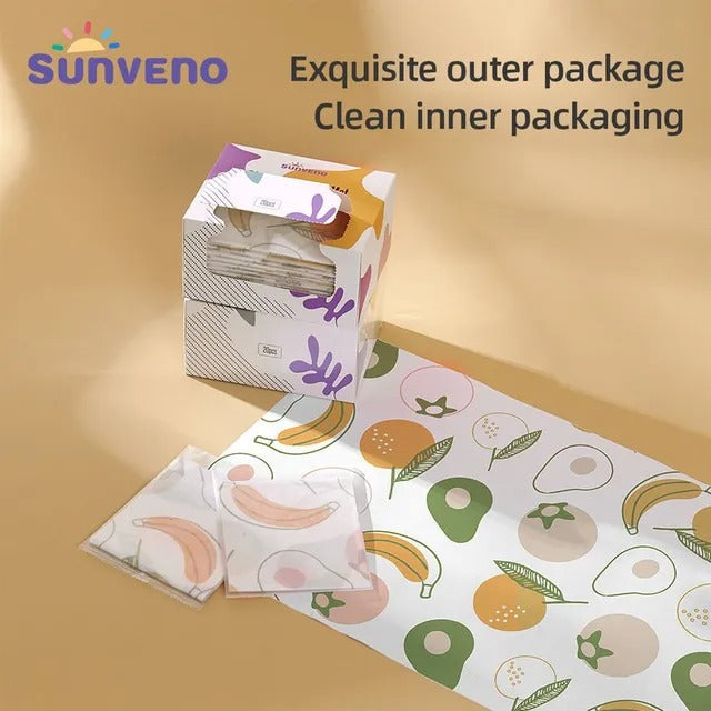 Sunveno Baby Feeding Disposable Travel Multipurpose Placemats – 40Pcs