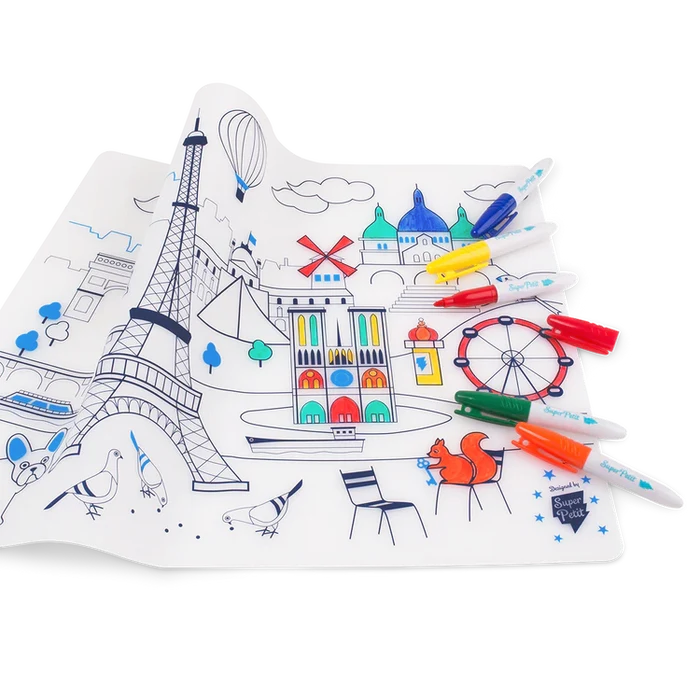Super Petit Colouring Playmat Artiste Collection