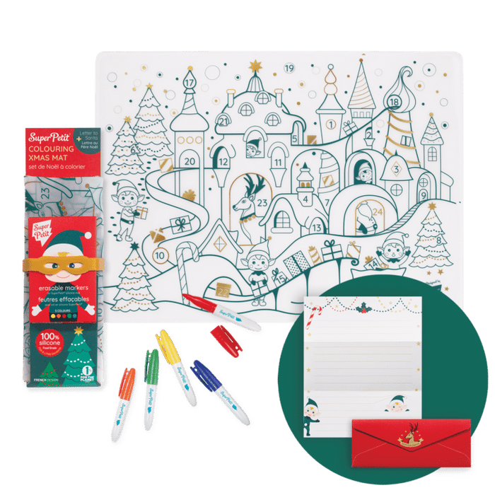 Super Petit Colouring Playmat (Christmas Village)