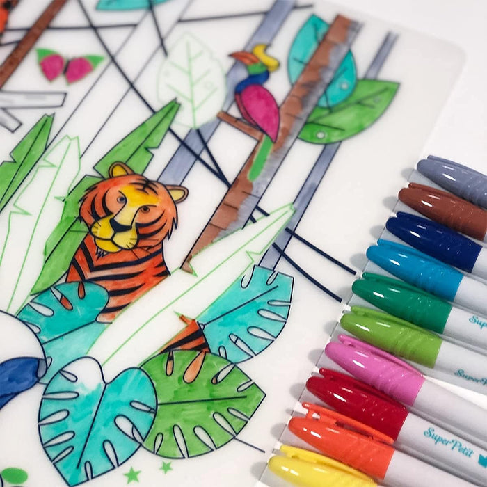 Super Petit Colouring Playmat Wildlife Collection