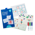 Super Petit Travel Game 3 Mini Reversible Silicone Mats + 3 Erasable Markers Included