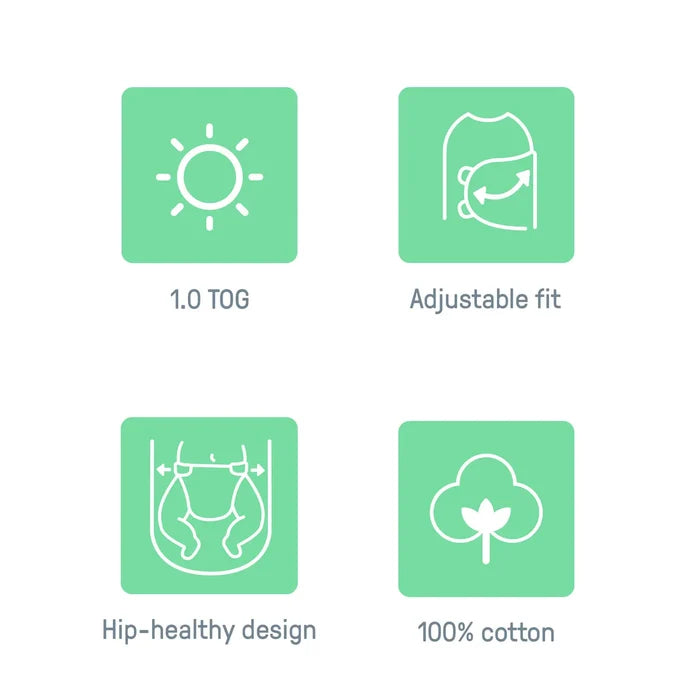 SwaddleMe by Ingenuity Arms Free Convertible Swaddle 1-Pack - Dashed Lines (3-6 Months, 1.0 TOG)